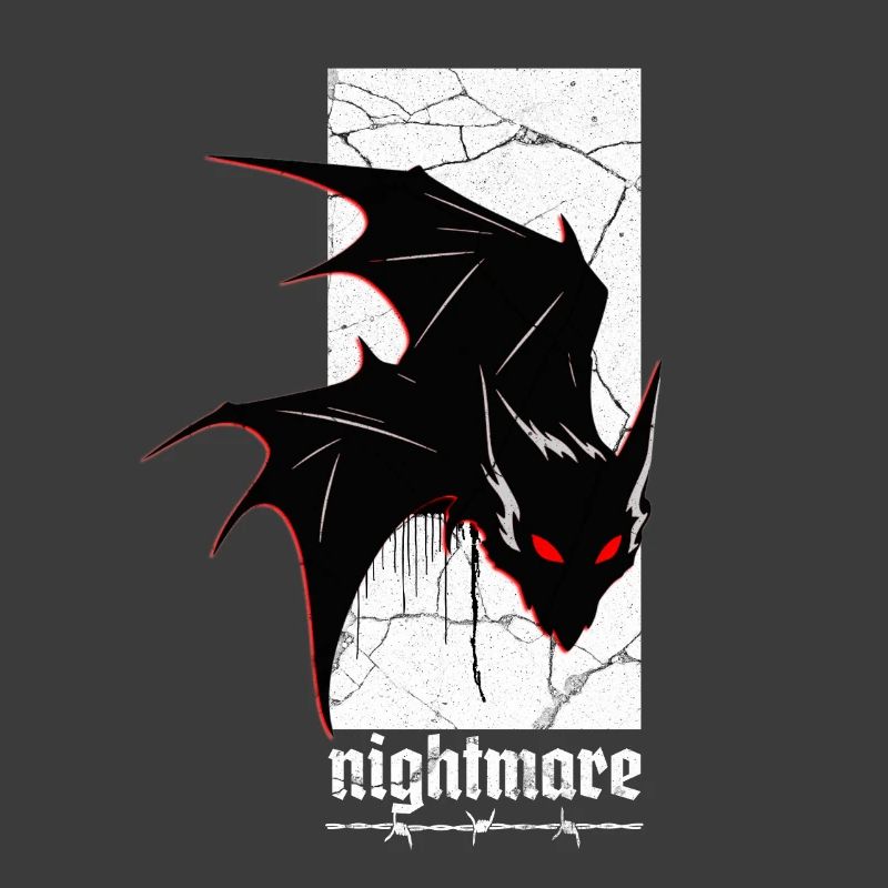 Nightmare Bat – Gothic Horror Vampire Creature Art