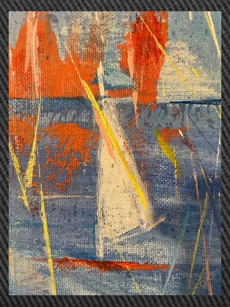 Sails in calm, abctract