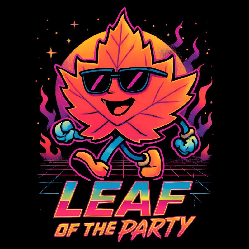 Blatt der Party Happy Fall Ernte Herbstblatt