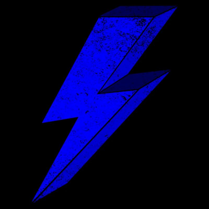 Blue lightning design for dynamism 3D