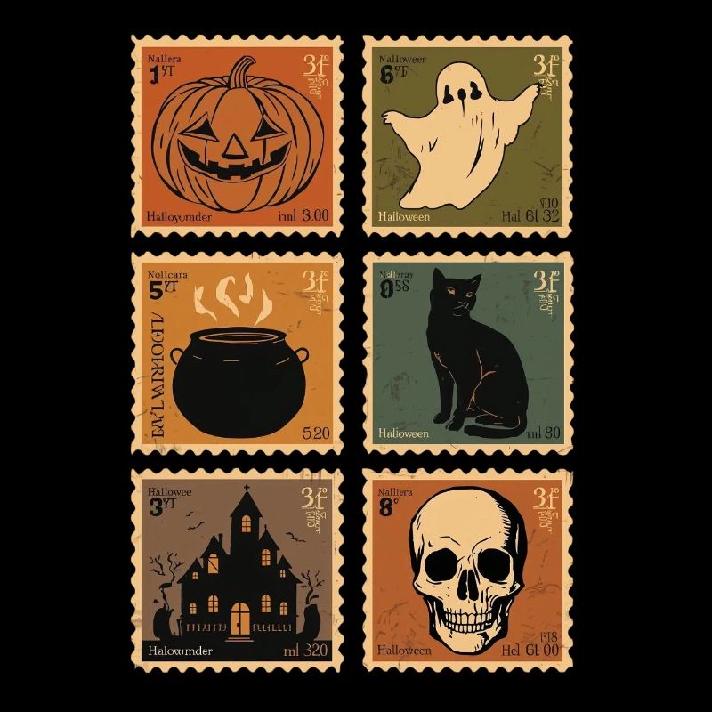 Vintage Halloween Monster Deklination