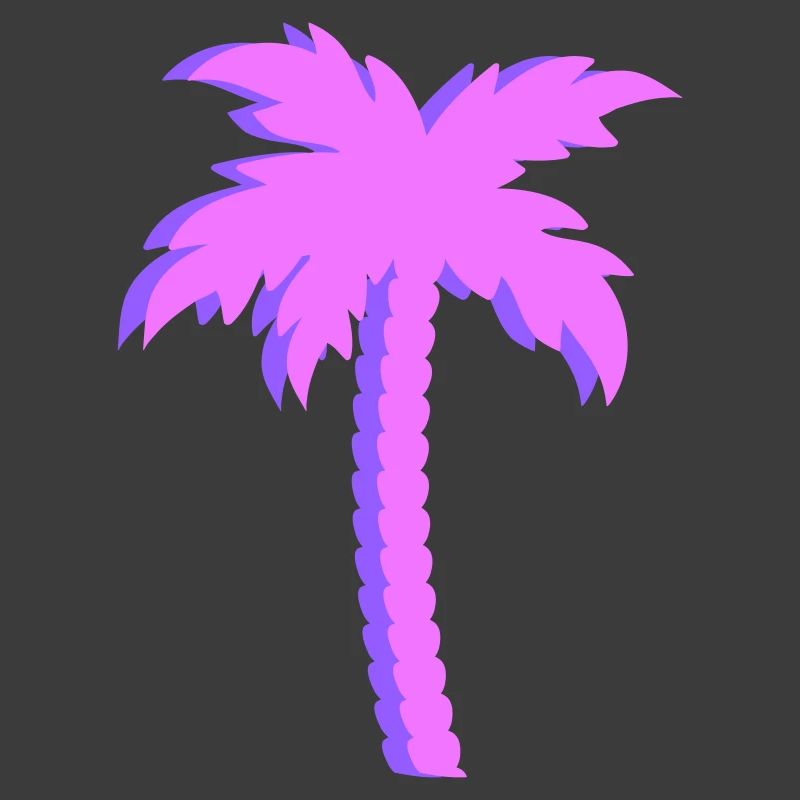 Lila Palmen Gradient