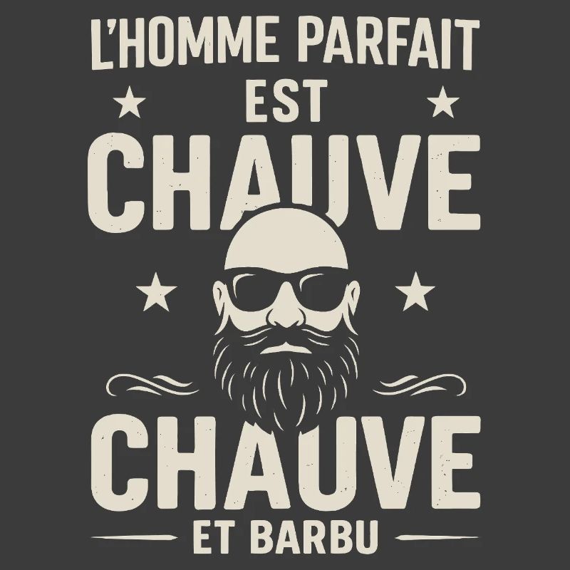 Der perfekte Mann hat eine Glatze und einen Bart