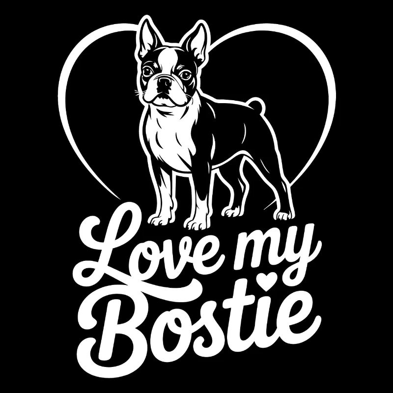Bostie Liebe Herz Silhouette