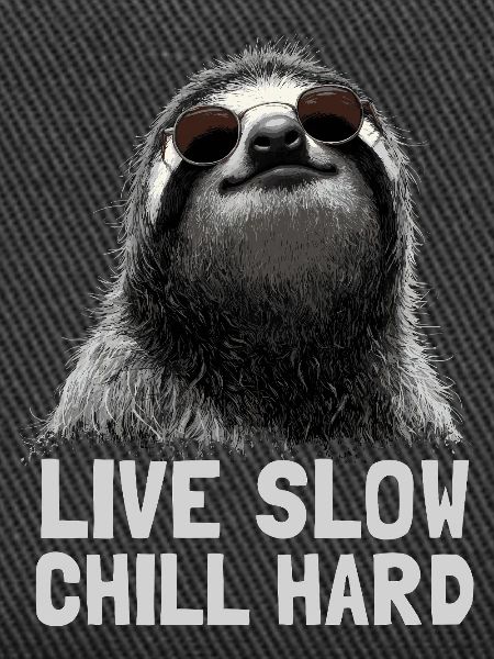 Chilled sloth with sunglasses