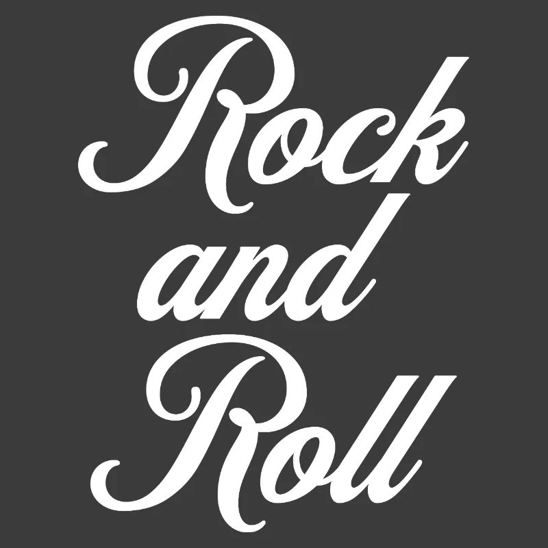 Rock and Roll Script Vintage