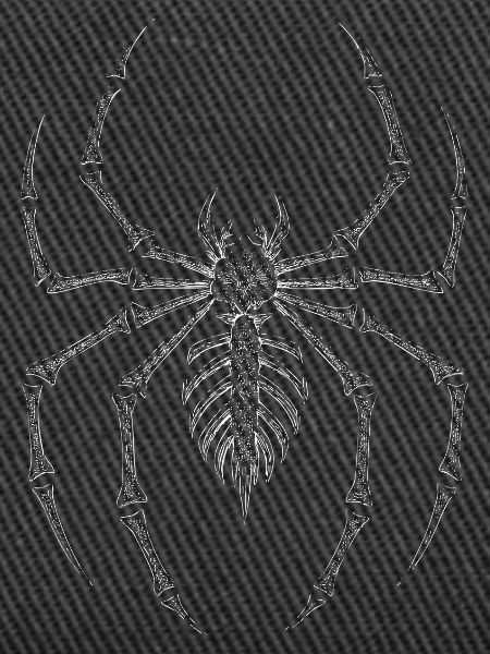 Gothic Skelett Spinne 90's