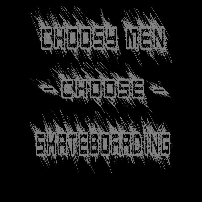 Les hommes difficiles choisissent le skateboard