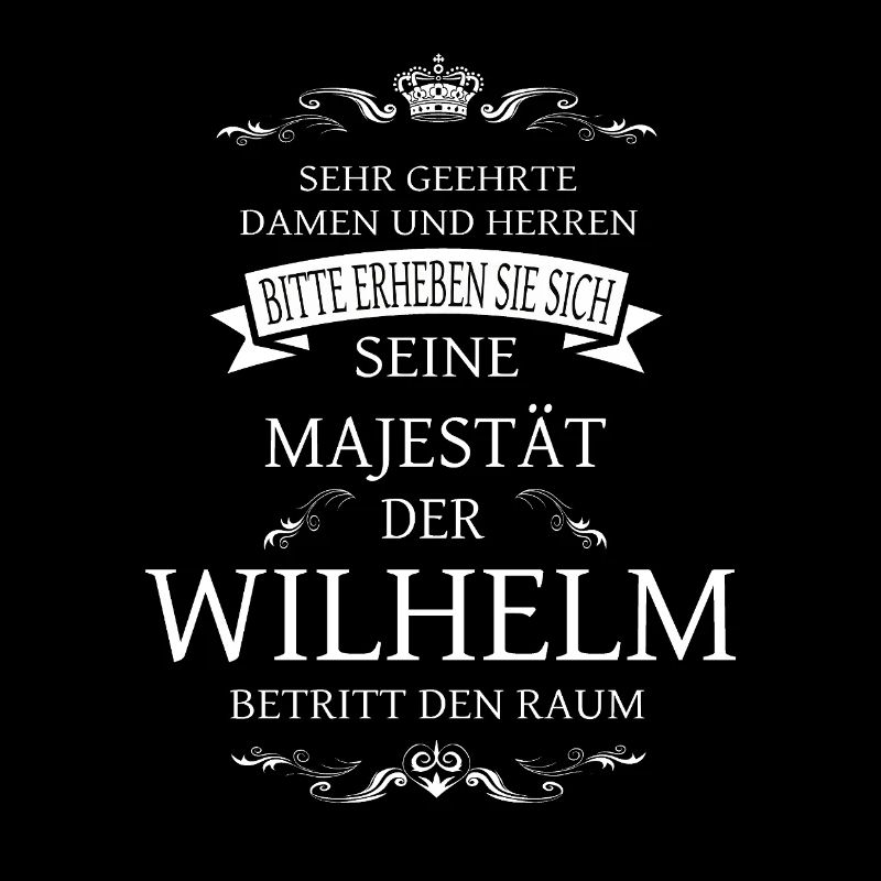 His Majesty Wilhelm enters the room