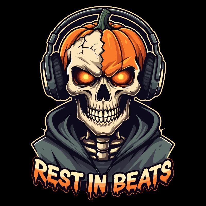 Sweat à capuche Rest in Beats Skull