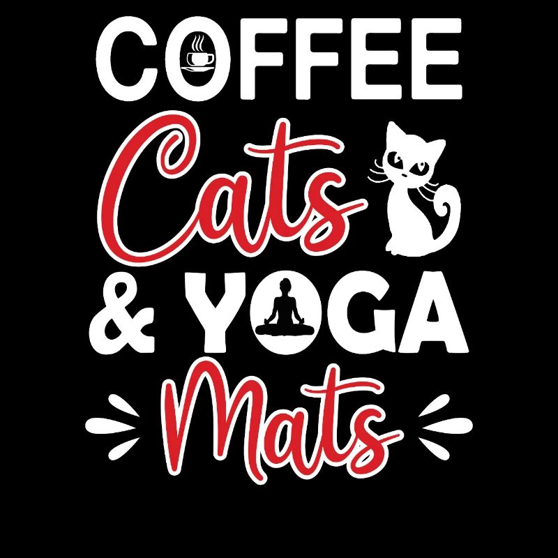 Coffee Cats Yoga mats