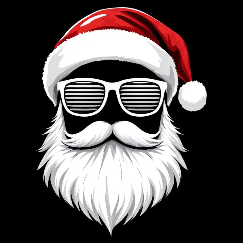 Weihnachtsmann Mit Sonnenbrille Santa Style
