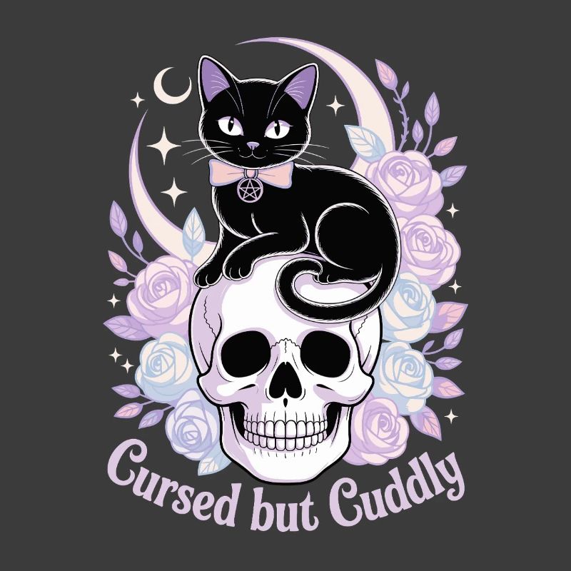 Cursed and Cuddly: Cat Skull