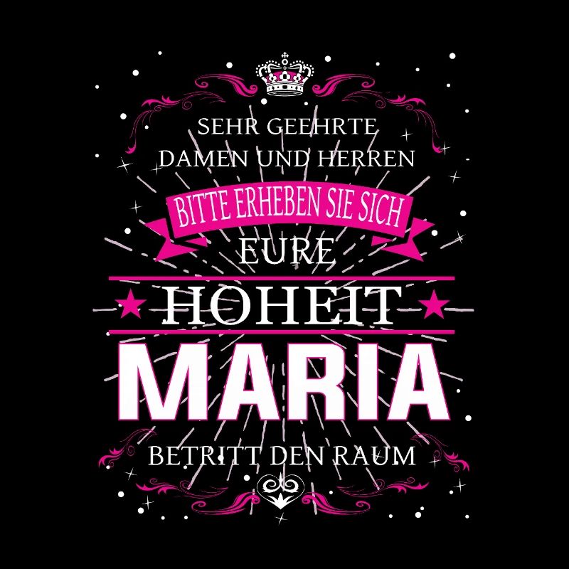 Eure Hoheit Maria betritt den Raum