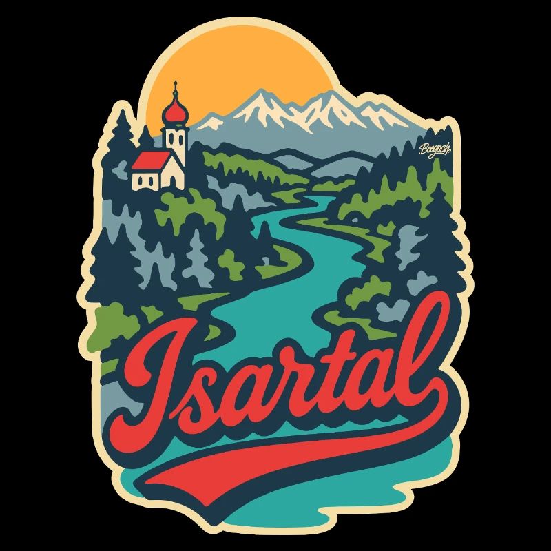 Isartal in Oberbayern  
