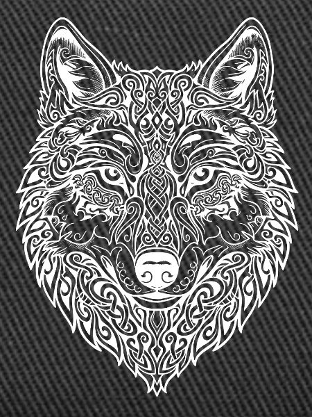 Wolfskopf Tribalornament