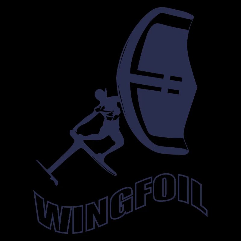 Windfoil Surfer Silhouette