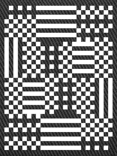 GridFlux Monochrome Optical Pattern