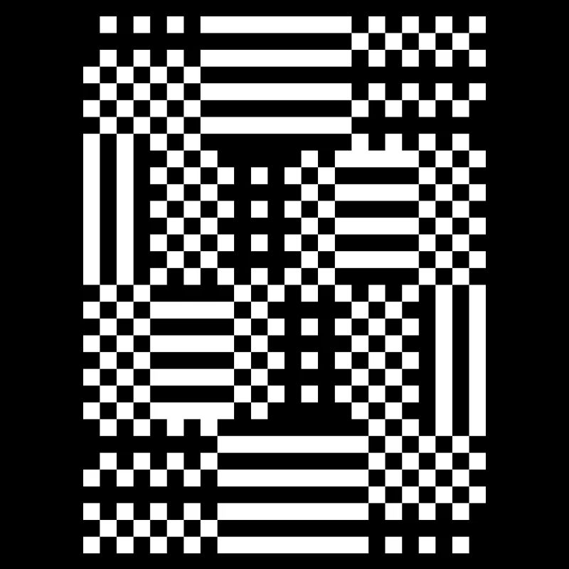GridFlux Monochrome Optical Pattern