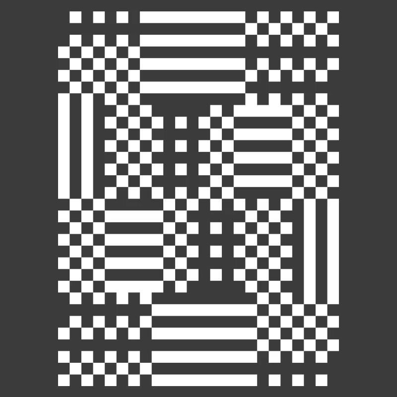 GridFlux Monochrome Optical Pattern