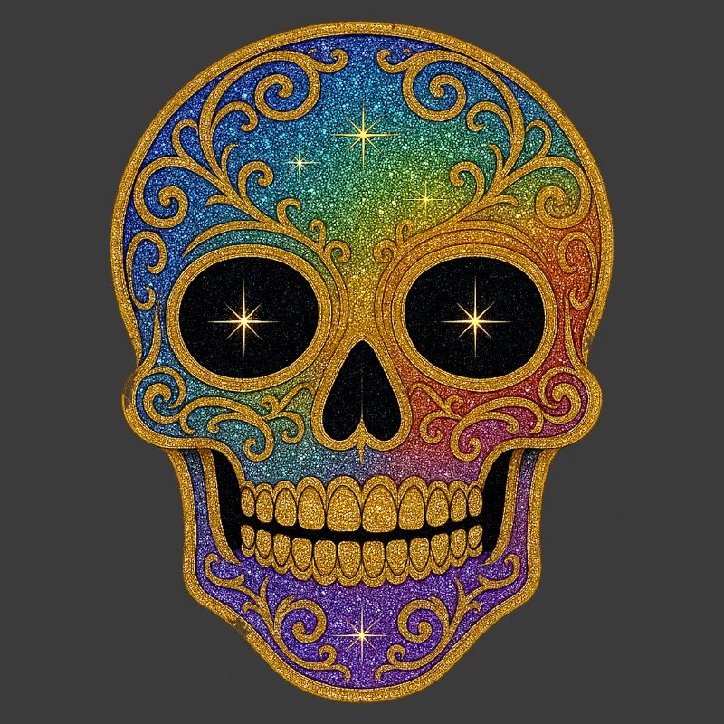 Rainbow Skull Design