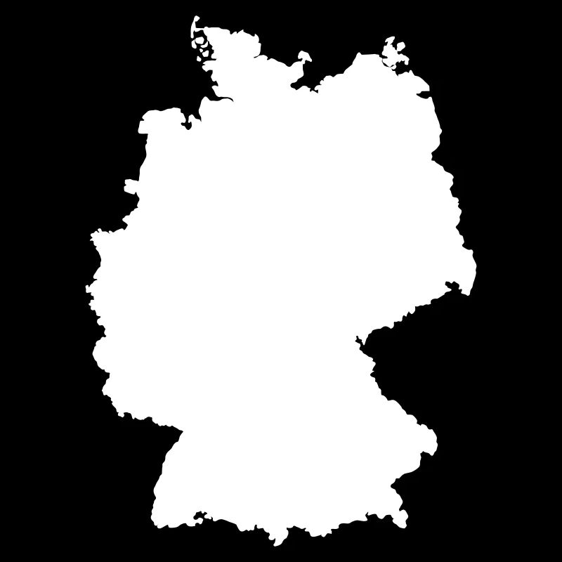 Deutschland Karte Silhouette Kontur