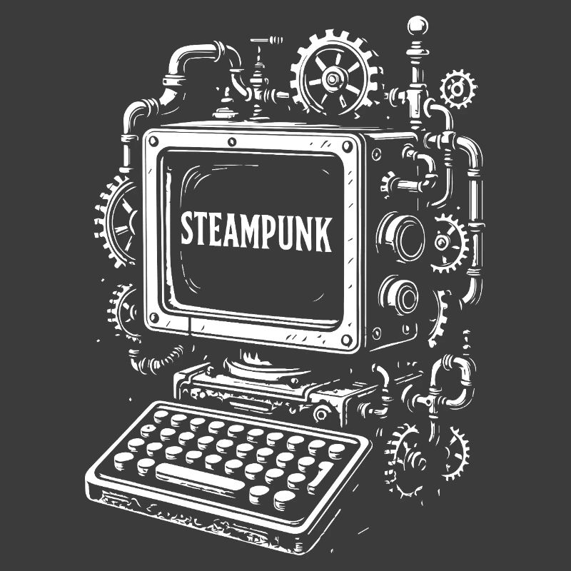 Engrenage d’ordinateur steampunk