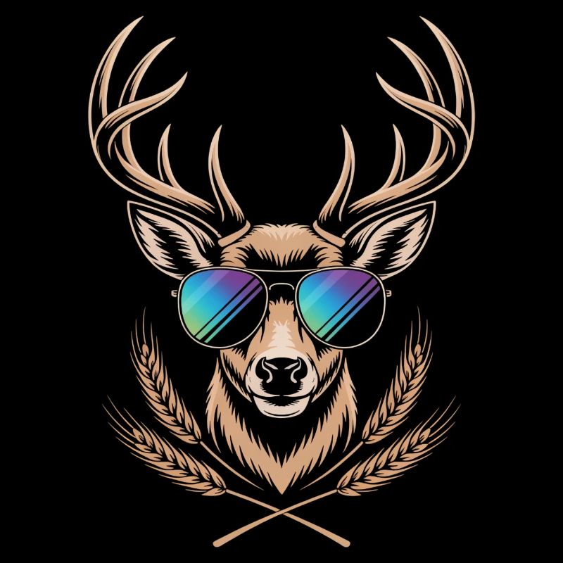 Deer with antlers