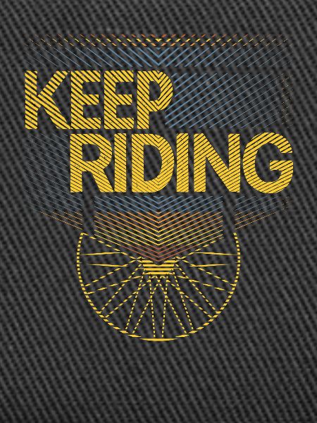 Keep Riding Cycling Pattern