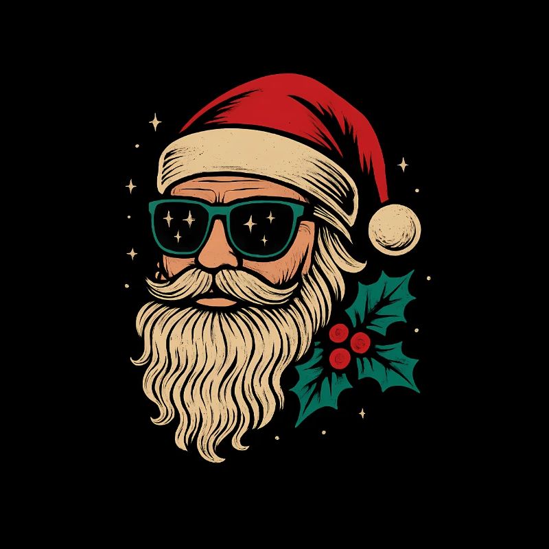 Noël rétro vintage du Père Noël
