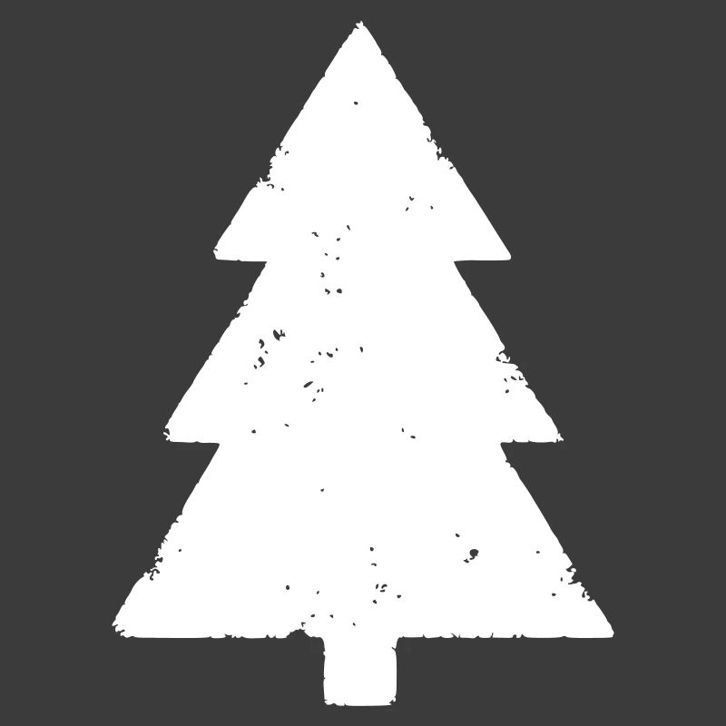 Christmas Tree Forest Grunge Vintage Vector