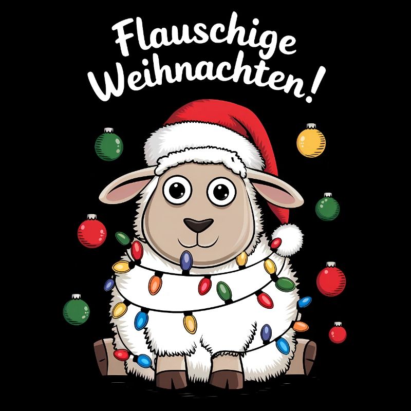 Ferme de bergers de Noël de moutons drôles