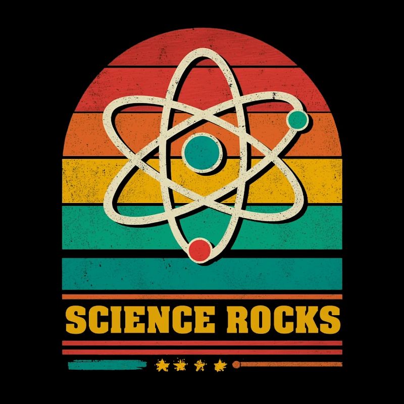 Wissenschaft im Regenbogen-Atom