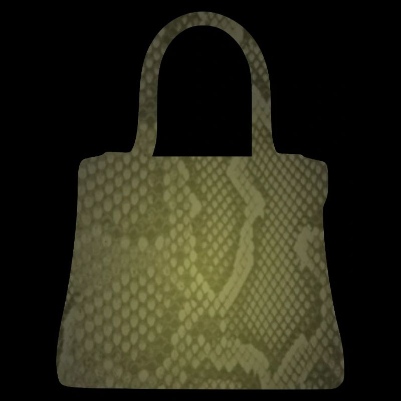 Olive Snake Skin Tote