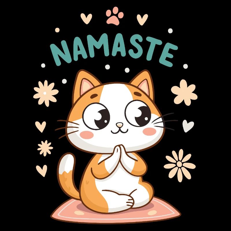 Namaste Pastel Kawaii Katze
