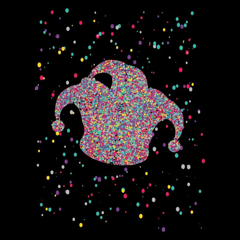 Confettis Jeck Hat Costume de Carnaval