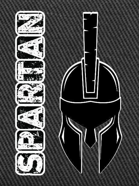 Schwarzer Grunge-Spartan-Helm