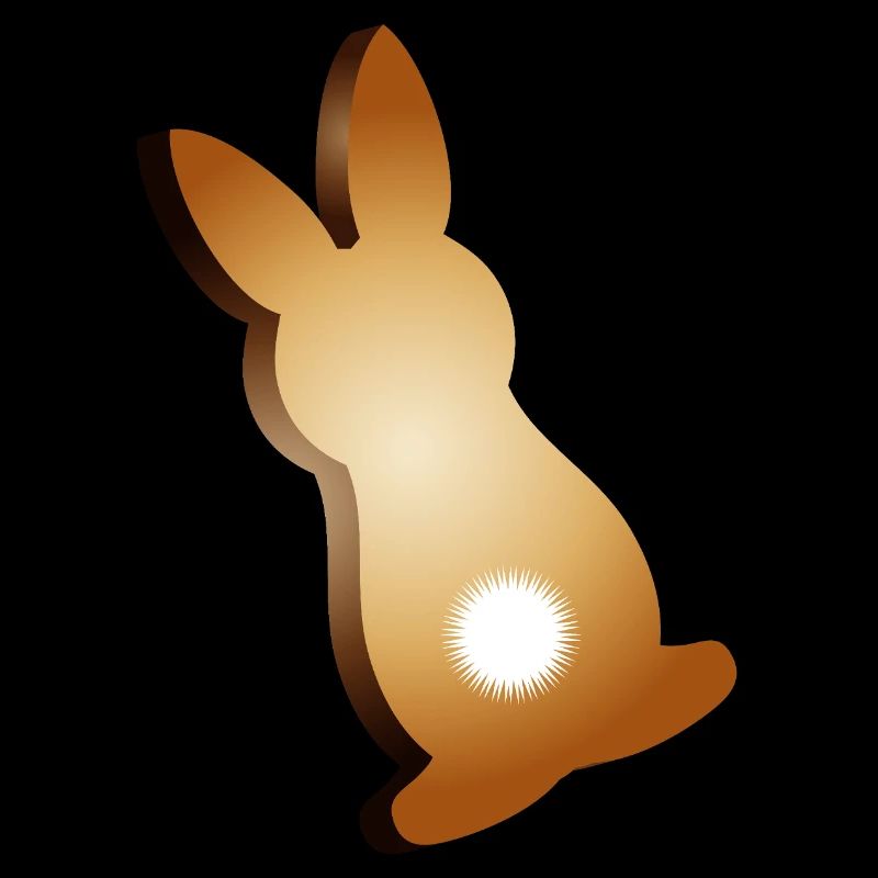 Biscuits de lapin de Pâques à queues courtes