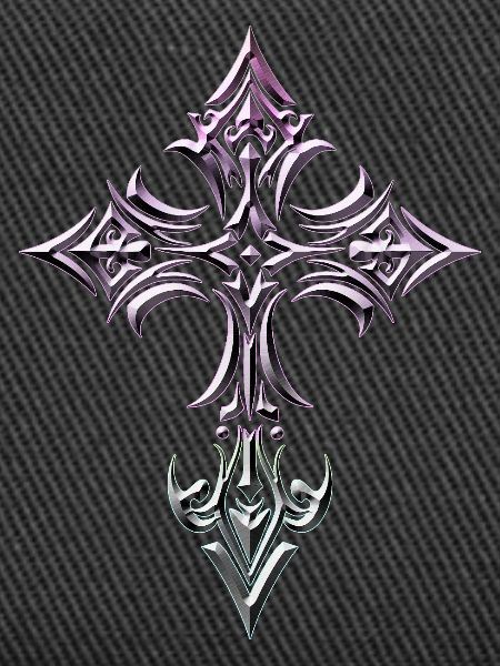 Gradient Gothic Cross