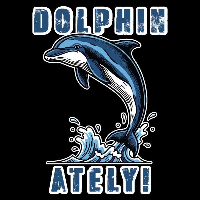 Vintage Dolphinately Dolphin Humor