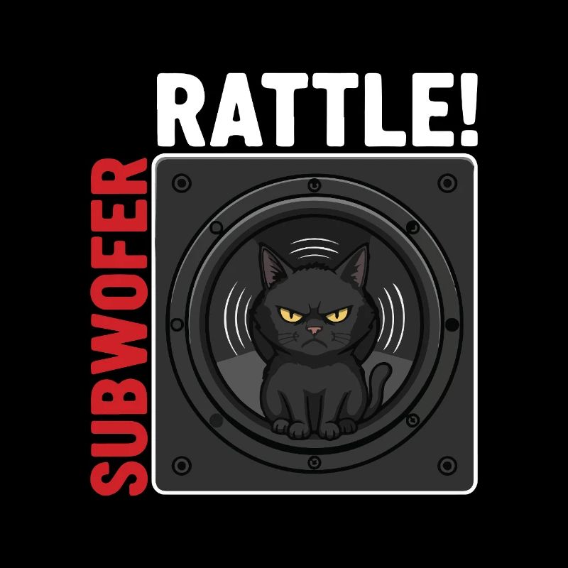 Subwoofer Rattle Chat Musique Basses