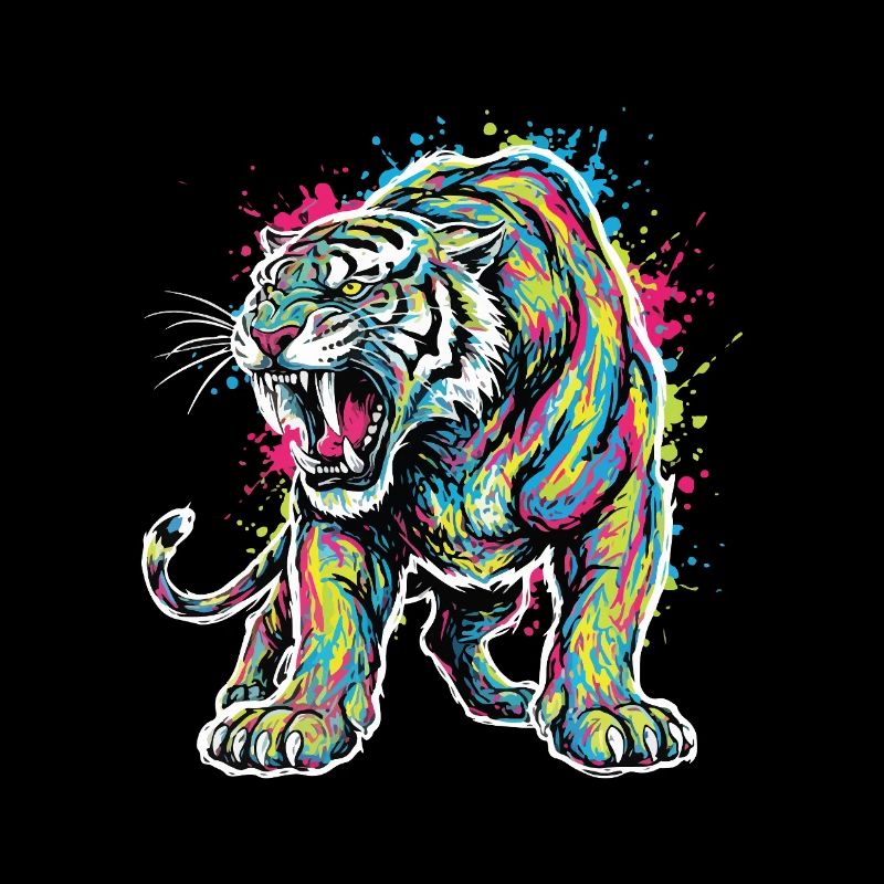 Neon Tiger Artistic Force