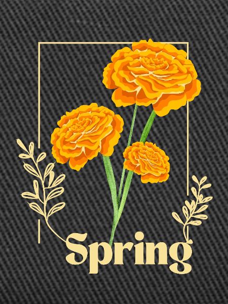 Spring Flowers Orange
