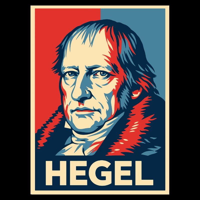 Hegel Pop-Art-Porträt
