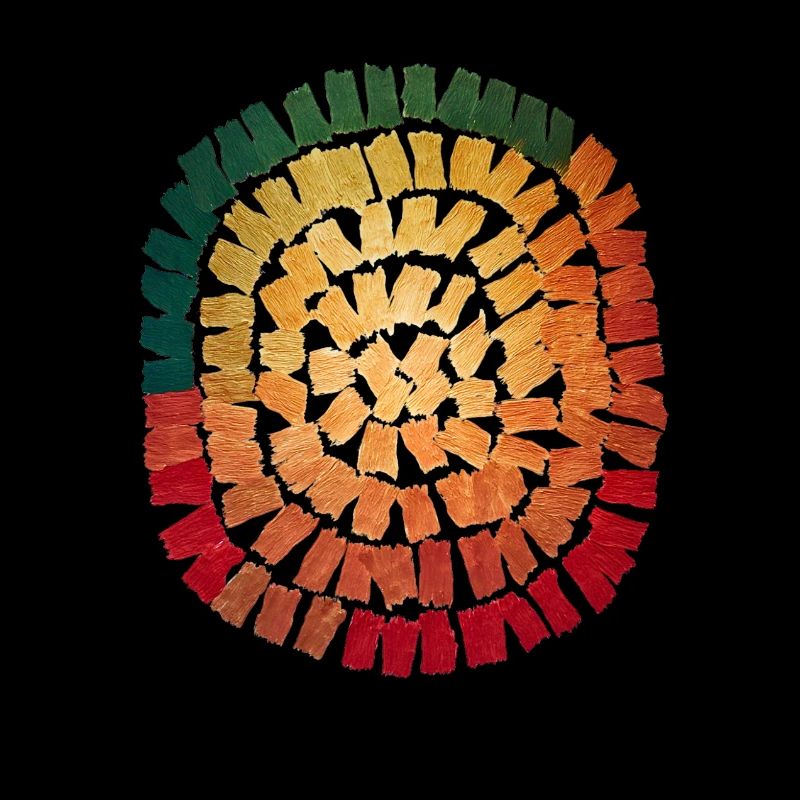 Farbspirale Pinselstrich