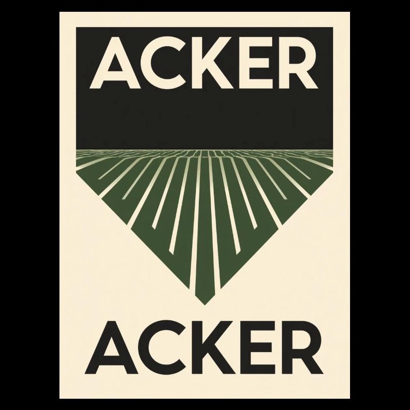 Acker minimalitisch 1930 Poster