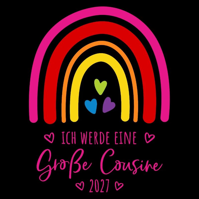 Ich werde eine Große Cousine 2027 Regenbogen