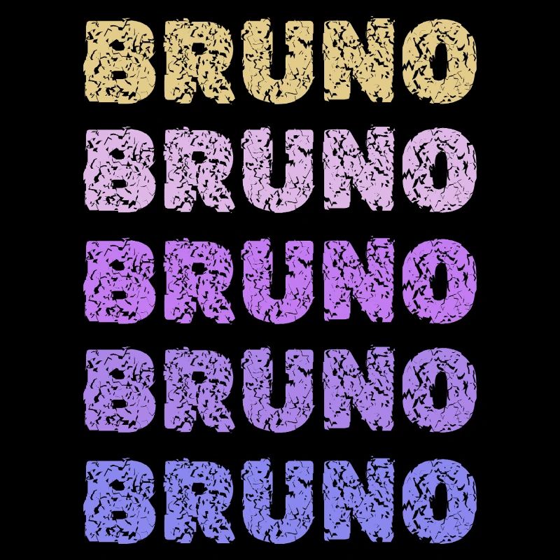 Bruno Repeated Pastel Letters