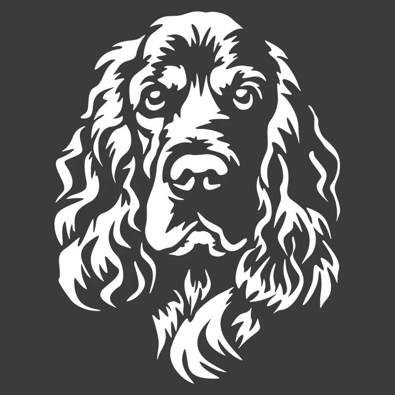 Englischer Cocker Spaniel Kopf "Black Edition"