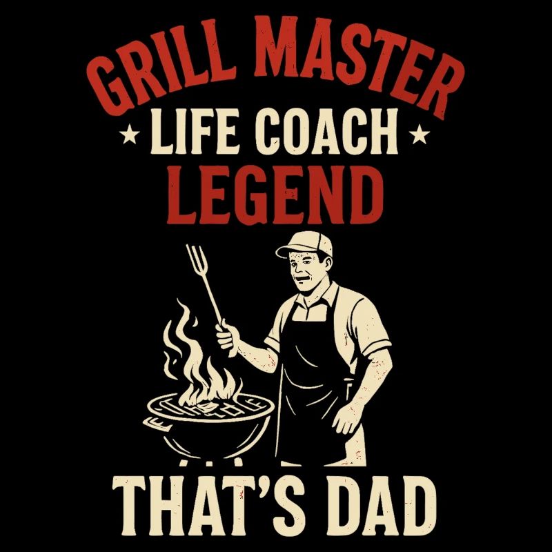 Coach de vie Grill Master Légende - Cadeau de Papa